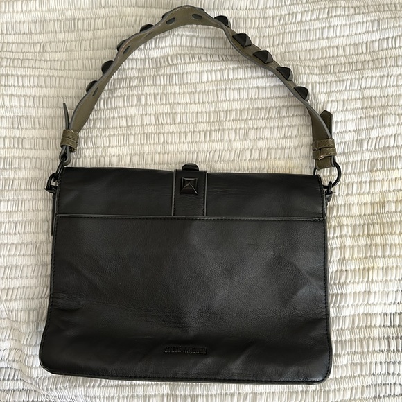 Steve Madden black and dark green purse - Picture 2 of 7